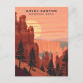 Bryce Canyon Nationalpark Vintag USA Postkarte (Vorderseite)