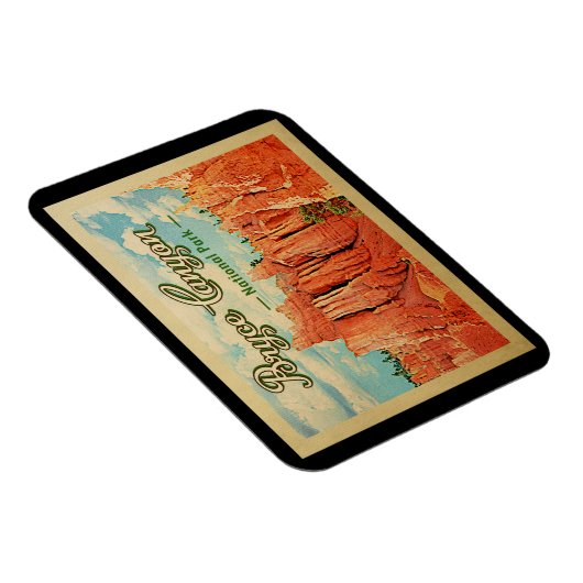 Bryce Canyon Nationalpark Vintage Magnet (Rechte Seite)