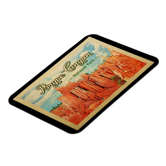 Bryce Canyon Nationalpark Vintage Magnet (Linke Seite)