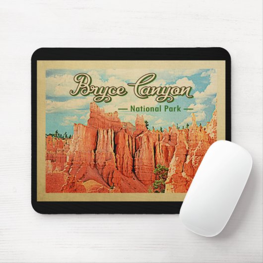 Bryce Canyon Nationalpark Vintage Mousepad (Mit Mouse)