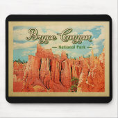 Bryce Canyon Nationalpark Vintage Mousepad (Vorne)