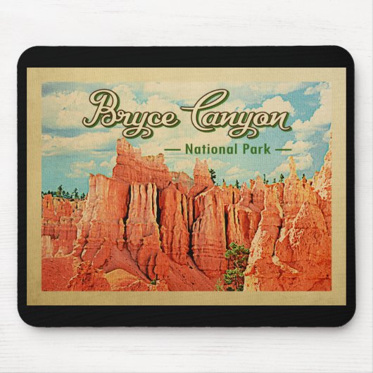 Bryce Canyon Nationalpark Vintage Mousepad (Vorne)