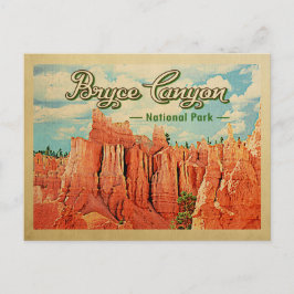 Bryce Canyon Nationalpark Vintage Postkarte