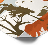 Bryce Canyon Nationalpark Vintage Travel Poster (Ecke)