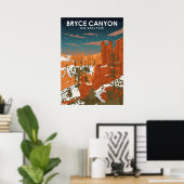 Bryce Canyon Nationalpark Vintage Travel Poster (Heimbüro)