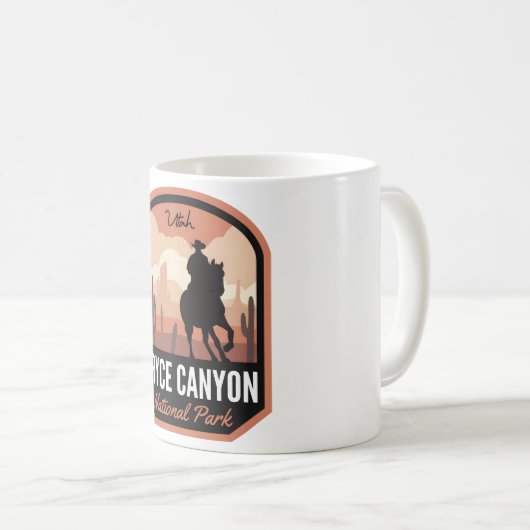 Bryce Canyon Nationalpark Wüste Cowboy Kaffeetasse (VorderseiteRechts)