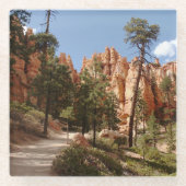 Bryce Canyon Nationalparkroute Glasuntersetzer (Vorderseite)