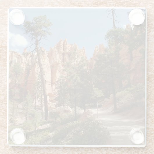 Bryce Canyon Nationalparkroute Glasuntersetzer (Rückseite)