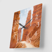 Bryce Canyon Nationalparkroute Quadratische Wanduhr (Winkel)