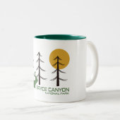 Bryce Canyon Nationalparkroute Zweifarbige Tasse (VorderseiteRechts)