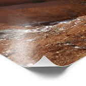 Bryce Canyon Natural Bridge Snowy Landscape Foto (Ecke)