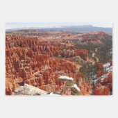 Bryce Canyon Natural Bridge Snowy Landscape Foto Geschenkpapier Set (Vorderseite 3)