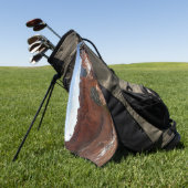 Bryce Canyon Natural Bridge Snowy Landscape Foto Golfhandtuch (Gras)