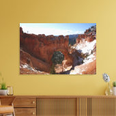 Bryce Canyon Natural Bridge Snowy Landscape Foto Leinwanddruck (Insitu (Wohnzimmer))