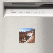 Bryce Canyon Natural Bridge Snowy Landscape Foto Magnet (In Situ (Geschirrspüler))