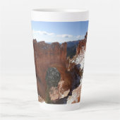 Bryce Canyon Natural Bridge Snowy Landscape Foto Milchtasse (Vorderseite)