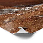 Bryce Canyon Natural Bridge Snowy Landscape Foto Poster (Ecke)