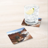 Bryce Canyon Natural Bridge Snowy Landscape Foto Rechteckiger Pappuntersetzer (Vor Ort)