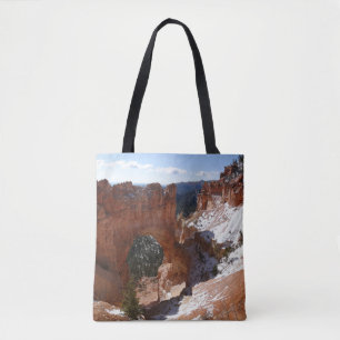 Bryce Canyon Natural Bridge Snowy Landscape Foto Tasche
