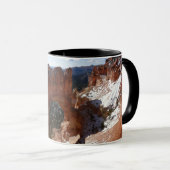 Bryce Canyon Natural Bridge Snowy Landscape Foto Tasse (VorderseiteRechts)