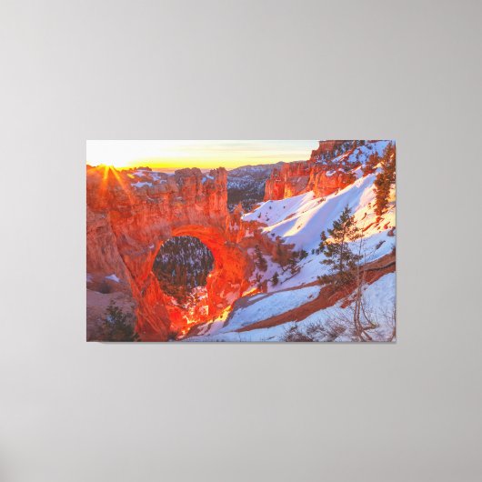 Bryce-Canyon-Naturbogen Leinwanddruck (Vorderseite)