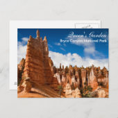 Bryce Canyon NP - Postcar Queens Garden Postkarte (Vorne/Hinten)