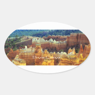 Bryce Canyon Ovaler Aufkleber