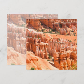 Bryce Canyon Park Utah Landscape Hoodoos Photo Karte