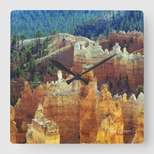 Bryce Canyon Quadratische Wanduhr (Vorderseite)