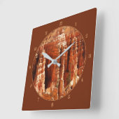 Bryce Canyon Quadratische Wanduhr (Winkel)