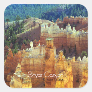 Bryce Canyon Quadratischer Aufkleber
