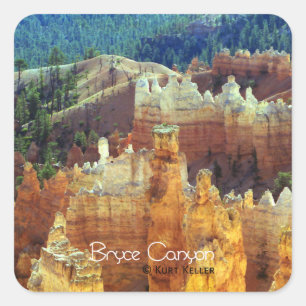 Bryce Canyon Quadratischer Aufkleber
