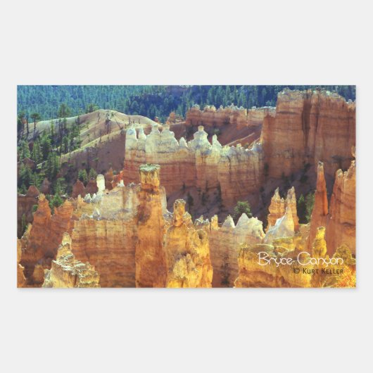 Bryce Canyon Rechteckiger Aufkleber (Vorderseite)