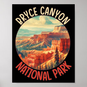 Bryce Canyon US-Bundesstaat-Utah Vintage-Nationalp Poster
