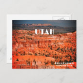 Bryce Canyon, Ut Postkarte (Vorne/Hinten)