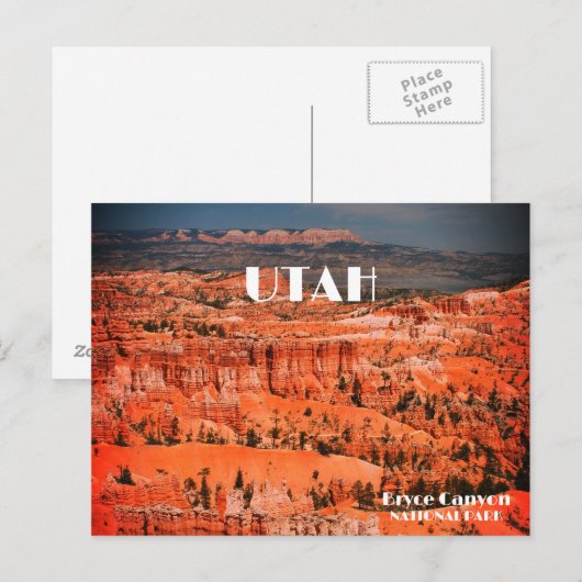 Bryce Canyon, Ut Postkarte (Vorne/Hinten)