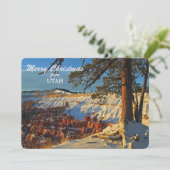 Bryce Canyon Utah Foto Template Weihnachtskarte Feiertagskarte (Stehend Vorderseite)