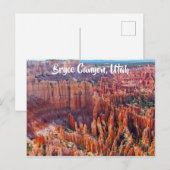 Bryce Canyon Utah Hoodoos Postkarte (Vorne/Hinten)
