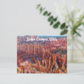 Bryce Canyon Utah Hoodoos Postkarte (Stehend Vorderseite)