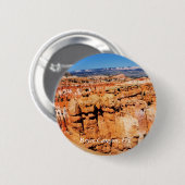 Bryce Canyon, Utah Landschaft Button (Vorne & Hinten)
