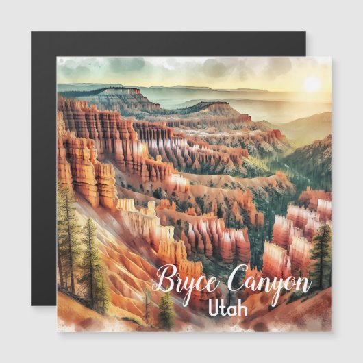Bryce Canyon, Utah Nationalpark Magnetkarte (Vorne/Hinten)