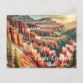 Bryce Canyon, Utah Nationalpark Postkarte