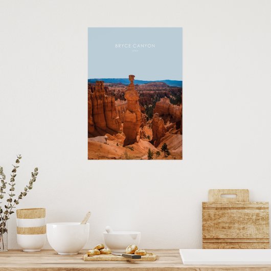 Bryce Canyon, Utah Travel Artwork Poster (Küche)
