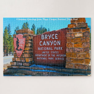 Bryce Canyon Utah.Weihnachtsgrüße Puzzle
