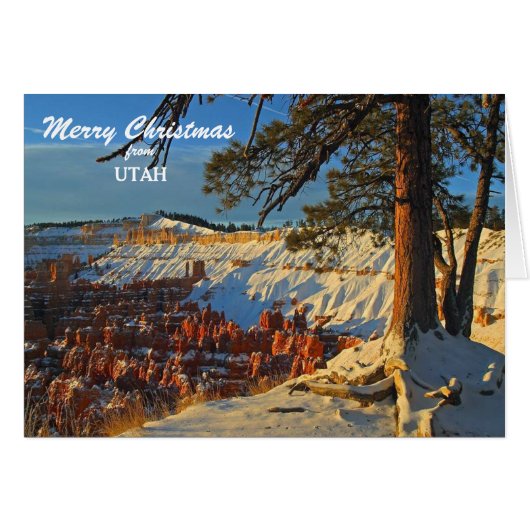 Bryce Canyon Utah Weihnachtskarte (Vorderseite (Horizontal))