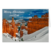Bryce Canyon Utah Weihnachtskarte (Vorderseite (Horizontal))