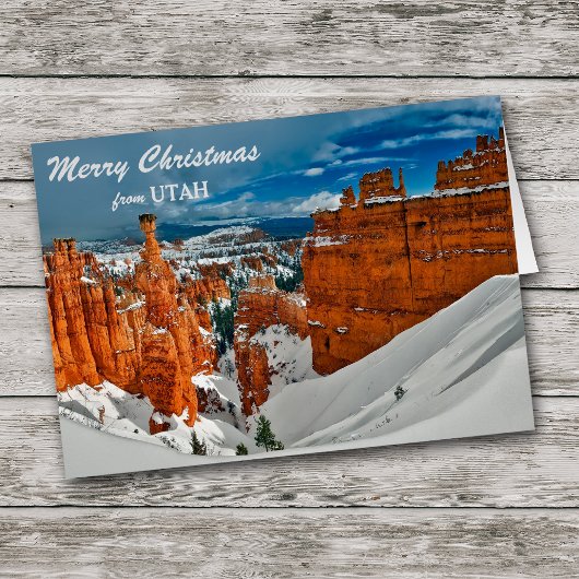 Bryce Canyon Utah Weihnachtskarte