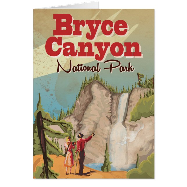 Bryce Canyon Vintage Travel Poster (Vorne)