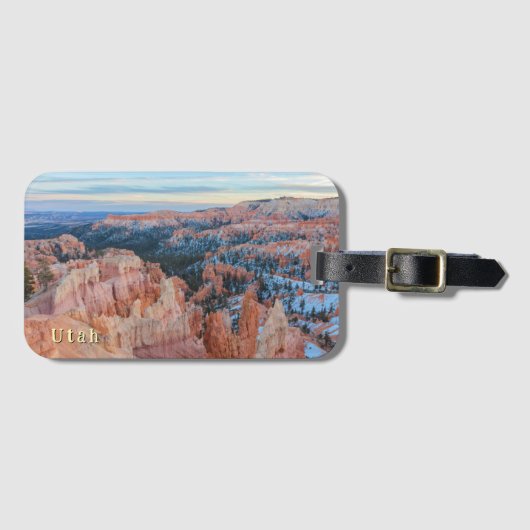 Bryce Canyon Winterlandschaft Gepäckanhänger (Vorderseite (Horizontal))