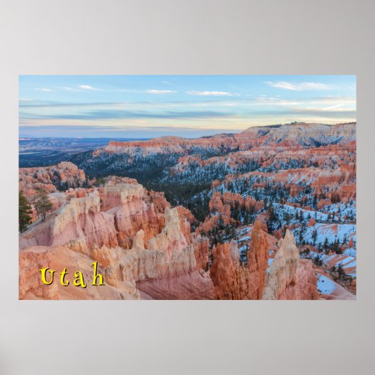 Bryce-Canyon-Winterlandschaft Poster (Vorne)